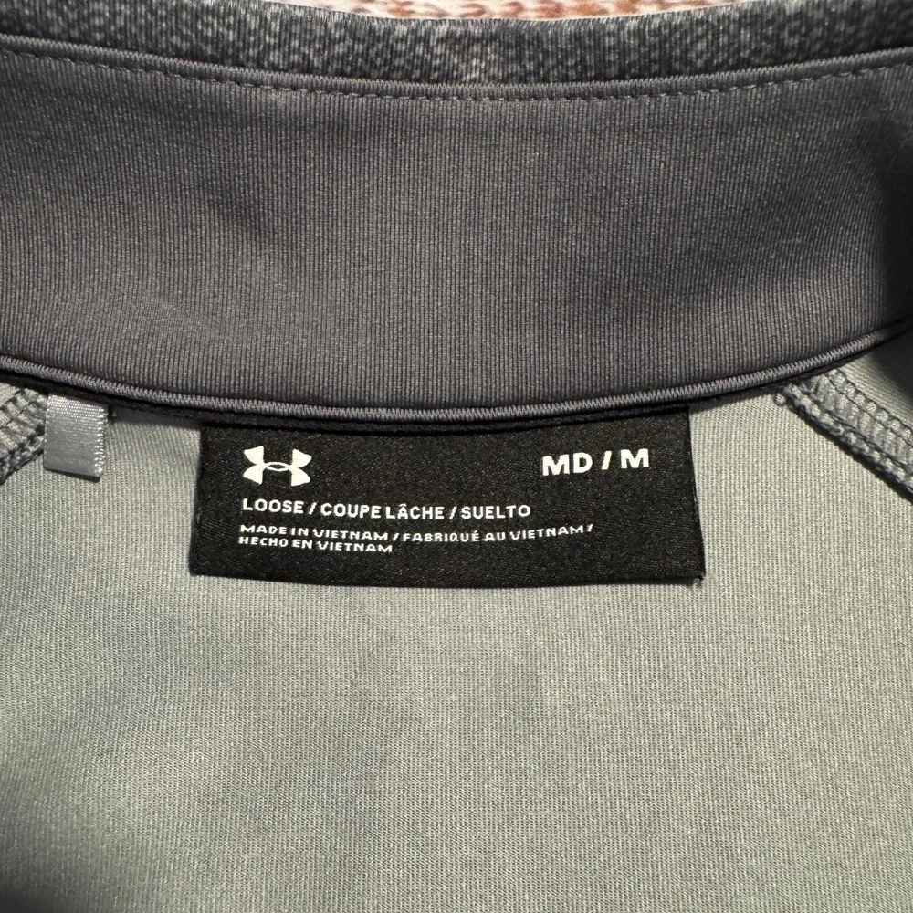 Under Armour 1/2 Half Zip Long Sleeve Gray Pullover Men's Size Medium‎